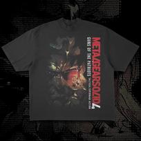 Metal Gear Solid 4 Printed Short Sleeve Mens and Womens Summer Cotton Comfortable Loose Fashion Round Neck Tshirt Top M