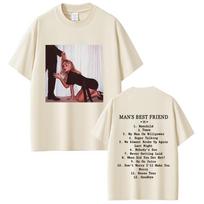 2025 m. vasara Sabrina Carpenter Geriausias draugas Albumo Grafika Vyriški Vintažiniai Gatvės Drabužiai Vyrai Moterys 100% Grynos Medvilnės Spausdinami Marškinėliai S
