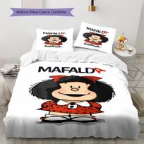 Mafalda Rašto Patalynė, Antklodės Komplektas Antklodės Užvalkalas Pagalvės Užvalkalas Namų Gimtadienio Dovana (1 * antklodės užvalkalas + 2 * pagalvės užvalkalai, be šerdies) 135x200cm