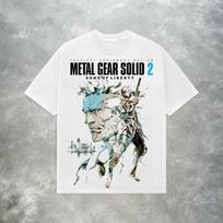 Metal Gear Solid 2 Tshirt  Y2K Tactical Spy Mens Tshirt  Couple Casual Loosefitting AllSeason Streetwear Tshirt S