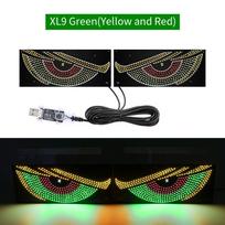 USB LED automobilio galinio lango šviesos lipdukų rinkinys, dvigubas 30x12cm dekoratyvinis ekranas su keliais režimais