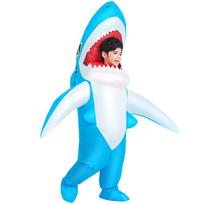 Inflatable Shark Zebra Frog Clown Costume for Halloween Party & Cosplay. One Size