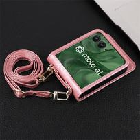 Leather Crossbody Bag for Samsung Galaxy Z Flip 7/6/5/4 5G - Women's Flip Phone Case Galaxy Z Flip 7 juoda