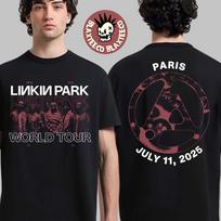 Linkin Park Paryžius Prancūzija 2025 Stade De France stadione Oficialus Iš Zero Pasaulinis Turas Unisex Marškinėliai M