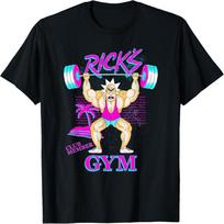 Rick and Morty Rick's Gym T-Shirt S juoda