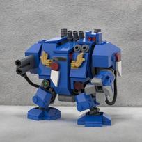 236 dalys Dreadnought 40K – Warhammer 40K kosminio jūrų pėstininko Dreadnought modelis Moc konstravimo kaladėlės švietimui ir gimtadieniui DIY dovana