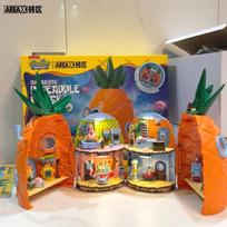 Naujas AREAX SpongeBob Ananasų Namas Statybiniai Kubeliai Vaikų Gimtadienio Dovana Surinkimo Modelis Sulankstomas Dėlionės Žaislas Statybiniai Kubeliai no box