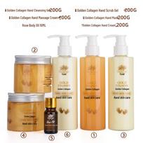 Yudi Seaweed Collagen Hand Care Set: Hand Cream, Mask, Scrub, Manicure Beauty