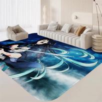 Anime Muichiro T-tokito Hallway Carpet Washable Non-Slip Living Room Sofa Chairs Area Mat Kitchen Doormat Area Rug 60*90cm