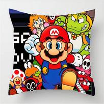 Super mielas stilius M-Mario žaidimas Pagalvių užvalkalai pagalvėlių užvalkalai svetainės sofoms namų dekoras dovanos 12x12Inch