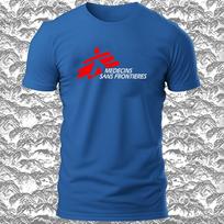 MSF Medecins Sans Frontieres Logotipas juokingi marškinėliai Dydis S-5XL JAV GERIAUSIA Nemokamas pristatymas Unisex marškinėliai XXXXL