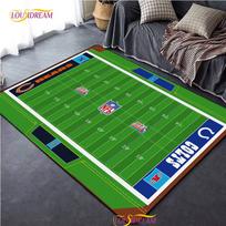 Individualus amerikietiško futbolo aikštės kilimas, kilimas svetainei, miegamojo dekoravimui, vaikų virtuvei, vonios kambariui neslystantis grindų kilimėlis Alfombra 40x60cm