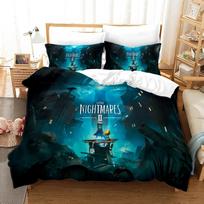 3D Žaidimas Little Nightmares Patalynės Komplektas Viengulis Dvivietis Pilnas Karalienės King Dydis Little Nightmares Lova Komplektas Suaugusiems Vaikams Miegamasis Antklodės užvalkalas EU Single 135x200cm