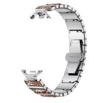 Mi Band 10 Strap For Xiaomi Band 10 9 8 Wristband For Mi Band 9 Stainless Steel Bracelet Stainless Steel Watch Band for Mi Band 8 Metal Straps Xiaomi Smart Band 10 sidabras