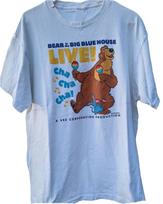 Disney meškinas Dideliame mėlyname name Live marškinėliai Dydis S-5XL REPRINT Naujas S
