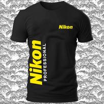 Nauji Nikon profesionalų logotipo juokingi vyriški marškinėliai Dydis nuo S iki 5XL Pagaminta JAV Unisex marškinėliai M gray