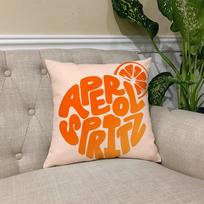 A-Aperol S-Spritz Logotipo pagalvės užvalkalas Kvadratinis sofos pagalvės užvalkalas Atsitiktinis Odai draugiškas Patogus pagalvės užvalkalas 30cmx30cm