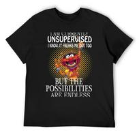I am currently unsupervised I know it freaks me out too but possibilities are endless T-Shirt Blouse shirts men graphic S juoda