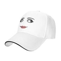 Robot Face Game Baseball Cap Casual Robloxs  Sandwich Caps Unisex Breathable Dad Hat Outdoor One Size