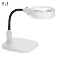 10X didinamasis lempa didinamasis stiklas su šviesa ir stovu laisvų rankų didinamasis stiklas su 6 LED šviesomis, tinkamas darbui, skaitymui