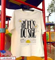 Rufus Du Sol grupės Gėlių turas 2025 Pilno dydžio S-2XL Unisex marškinėliai XXL