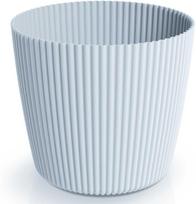 Dekoratyvinis gėlių vazonas Milly Round Ø17cm H15cm plastikinis/š.pilkas