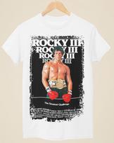 Rocky III - Filmo plakato įkvėptas unisex baltas marškinėlis Unisex marškinėlis S