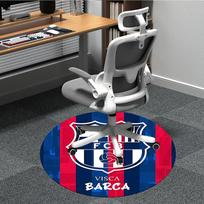 1 vnt. „Barcelona FC“ biuro apvalus kilimas, po biuro kėdėmis, miegamojo, svetainės namų dekoras a1016281 80cm by 80cm