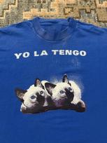 Yo La Tengo 90-ųjų Katės Turo trumpomis rankovėmis mėlynas unisex marškinėlis XL