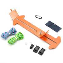Įrankis Paracord apyrankių pynimui Paracord įrankių rinkinys Reguliuojamas metalinis apyrankių pynimo įrankis Paracord įrankių rinkinys Pasidaryk pats B Monkeyless Fist Knot-Orange #1