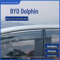 BYD Dolphin Window Visor & Rain Guard: Sun/Rain Protection for New Energy Models Standard