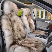 Šilti pliušiniai automobilio sėdynių užvalkalai Universalūs Ilgi vilnos kailio Automobilio priekinės sėdynės apsauginė pagalvėlė Kilimėlis Automobilių priedams Sėdynės apsauga 1pc Pure white