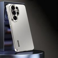 Skirta Samsung Galaxy S26 S25 S24 Plus S23 S22 S21 Ultra dėklas Metalinis magnetinis pilno kameros objektyvo apsauginis apvalkalas Aliuminio lydinio itin plonas dangtelis For Samsung S26 Ultra juoda