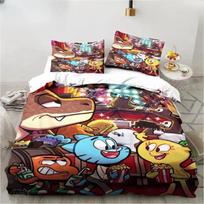 Naujas Animacinis filmas Nuostabusis Gumball Patalynės Komplektas Miegamojo Minkštos Modernios Antklodės Patogus Antklodės Užvalkalas Užvalkalas Pagalvės Užvalkalas 70x133cm 3pcs