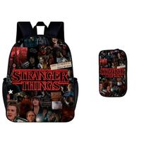 Stranger Things5  Vaikiškas kuprinės ir pieštukinės dėklo 2 dalių rinkinys KTB