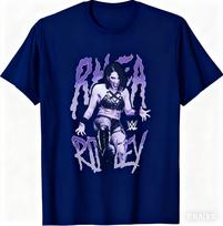 2026 Rhea Ripley Potretas su spyriu Mergaičių T-shirt, Vyriška Moteriška T-shirt Aukštos kokybės prabanga Tinka tiek vyrams, tiek moterims Viršus Y2k M
