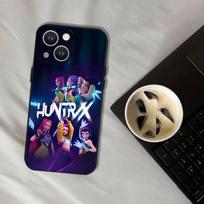 D-Demon H-Hunters-S KPop telefono dėklas, skirtas iPhone 16,15,14,13,12,11,Pro,XS,Max,XR,Plus,E,SE4,Mini, juodas minkštas dėklas iPhoneXSMAX