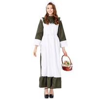 Farm ranch life clothing traditional dress long dress, 61 parent-child clothing maid maid performance clothes M