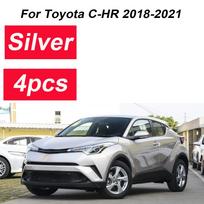For Toyota C-HR 2018 Accessories IZOA 2018- 4PCS Front Muds Mudguard Splash Guards Rear Muds Fenders Wheels Car Accessories balta