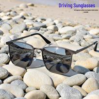 Vyriški madingi retro fotochrominiai poliarizuoti akiniai nuo saulės lauko reikmėms Gun Frame Grey Lens