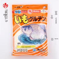 Marukyu Japonijos geltonojo karoso masalas: Saldi bulvių ir kviečių baltymų pasta gėlavandenių žvejybos varžyboms.