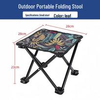 Ultra-Light Folding Outdoor Chair with Backrest for Camping, Fishing, BBQ, and Art Sketching black