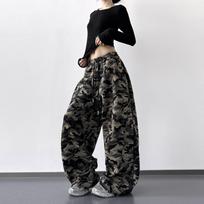 2025 m. ruduo Moteriškos aukštos juosmens Hip Hop Kamufliažinės Cargo Kelnės - Gatvės Stiliaus Laisvalaikio Sportinis Stilius XL armijos žalia spalva