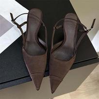 Eilyken Moteriški Aukštakulniai Sandalai Madingi Ploni Kulniukai Batai Elegantiški Smailianosiai Mules Dydis:35 42 35 juoda