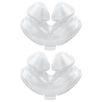 Minkštas lengvas silikoninis dvigubos sienelės keičiamasis nosies pagalvėlės paminkštinimas 2 vnt. Resmed Airfit P10 CPAP kaukės priedams