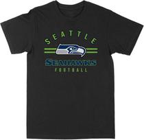 Philcos Unisex Suaugusiųjų Vyriški Marškinėliai NFL Seattle Seahawks Marškinėliai S juoda
