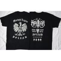 Marduk Legion Poland Vyriški marškinėliai trumpomis rankovėmis Medvilniniai marškinėliai Vintage Metalinės grupės viršutiniai drabužiai Y2k Prekės ženklo marškinėliai Vasaros Vyrams Moterims Drabužiai M gray