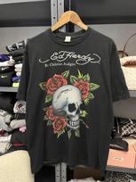 Ed Hardy By Christian Audigier Kaukolė Juoda Trumpa Unisex Marškinėliai Pakartotinis Spausdinimas Unisex Marškinėliai XXXXL