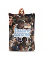 Conrad Fisher Vasara, kai tapau gražia, Antklodė Kokybiška Super Minkšta Mėtoma antklodė Ruduo Sofa Kėdė Madinga Lovatiesė 75X95CM pilka spalva