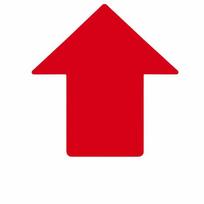 Haogongbang 5S/6S Saugos valdymo rodyklės grindų lipdukai (10 vnt. pakuotė, 76x70mm)